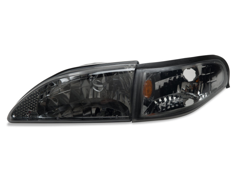 Raxiom 94-98 Mustang Axial Series Cobra Style Headlights- Black Housing (Clear Lens) Raxiom Headlights AXOPROS