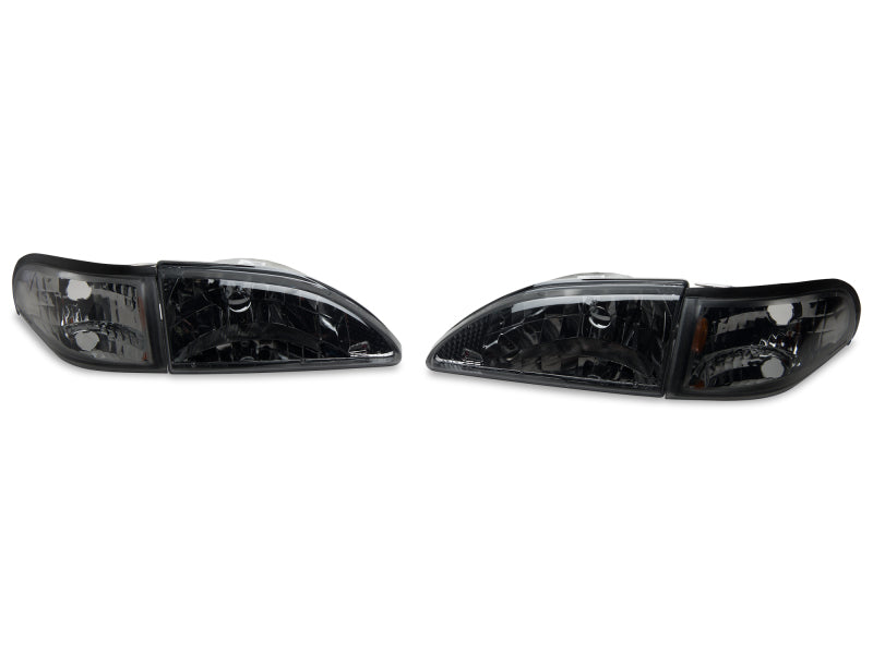 Raxiom 94-98 Mustang Axial Series Cobra Style Headlights- Black Housing (Clear Lens) Raxiom Headlights AXOPROS