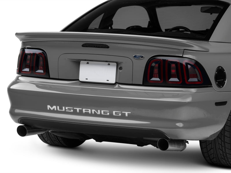 Raxiom 96-98 Ford Mustang Icon LED Tail Lights- Black Housing (Smoked Lens) Raxiom Tail Lights  AXOPROS