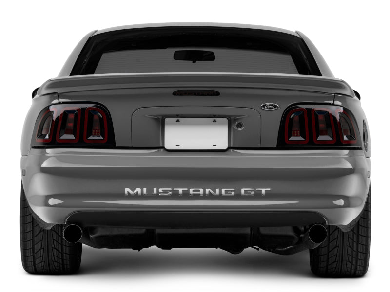 Raxiom 96-98 Ford Mustang Icon LED Tail Lights- Black Housing (Smoked Lens) Raxiom Tail Lights  AXOPROS