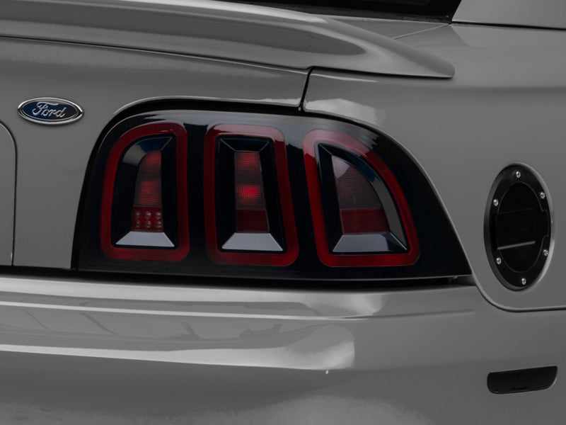 Raxiom 96-98 Ford Mustang Icon LED Tail Lights- Black Housing (Smoked Lens) Raxiom Tail Lights  AXOPROS