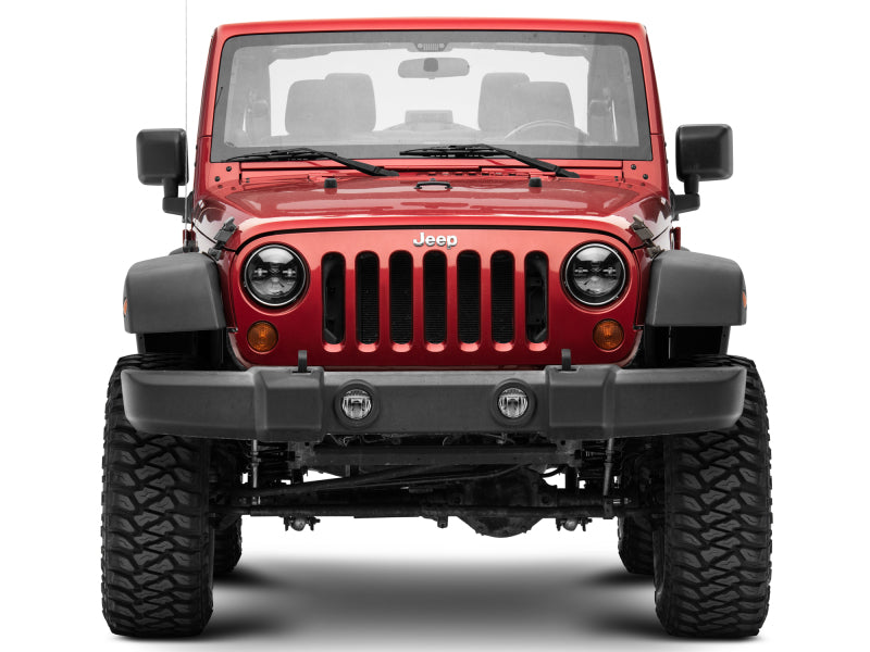 Raxiom 97-18 Jeep Wrangler TJ/JK Axial Series LED Daymaker Headlights- Black Housing (Clear Lens) Raxiom Headlights AXOPROS