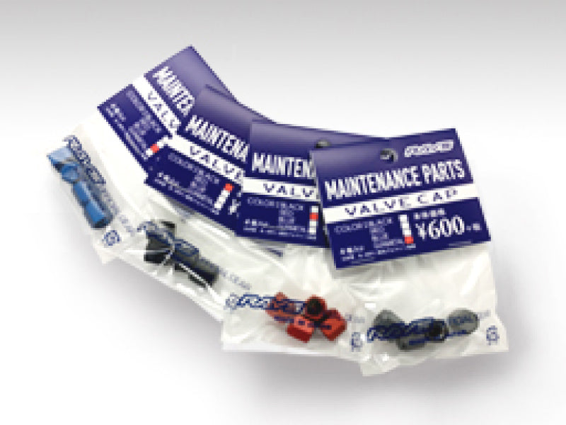 Rays Aluminum Air Valve Cap Set - Blue Rays Valve Stems  AXOPROS