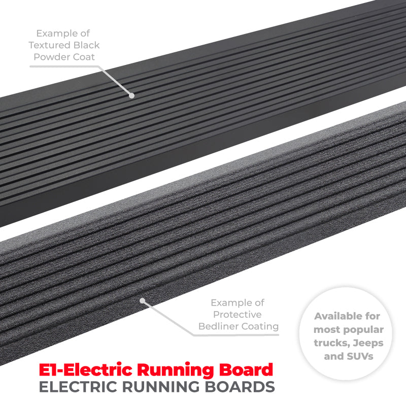 RealTruck 07-17 Jeep Wrangler 2dr VoltStep Electric Running Board Kit (Cut Req.) - Tex. Blk Go Rhino Running Boards AXOPROS