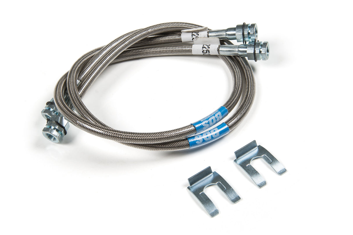Rear Brake Line - Stainless Steel - Fits 4-8 Inch Lift - Ford F250/F350 Super Duty (11-15) 4WD BDS Suspension Brake Hydraulic Hose Kit  AXOPROS