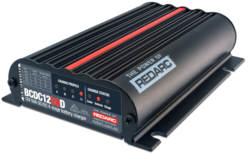 REDARC DC/DC 4-Stage In-Vehicle Battery Charger - 12V 50A REDARC Battery Chargers  AXOPROS