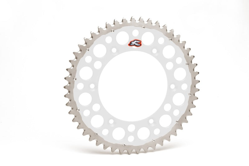 Renthal 20-24 Husq TC250/TX350/FC450/ KTM 250-450 SX/XC/SX-F Rear Twinring - Silver 520-49P Teeth Renthal Sprockets AXOPROS