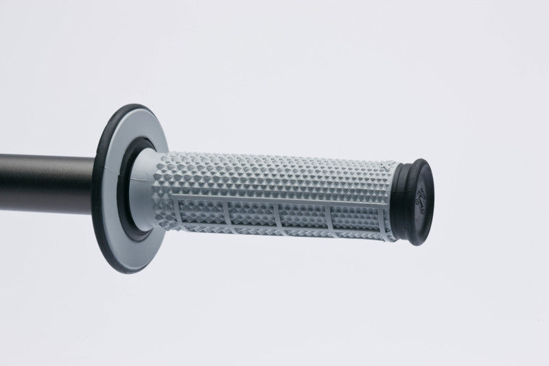 Renthal MX Dual Compound Grips Taper 1/2 Waffle - Grey/ Black Renthal Grips AXOPROS