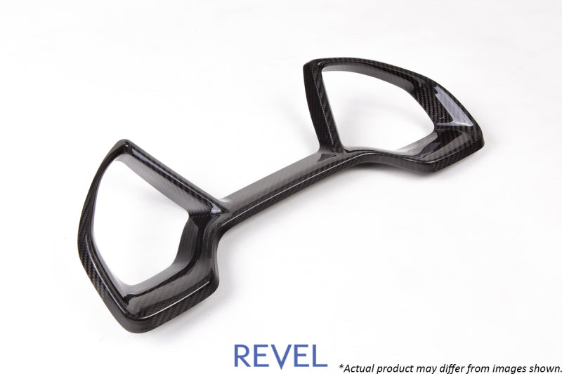 Revel GT Dry Carbon Dash Cluster Cover 16-18 Honda Civic - 1 Piece Revel Carbon Accessories AXOPROS