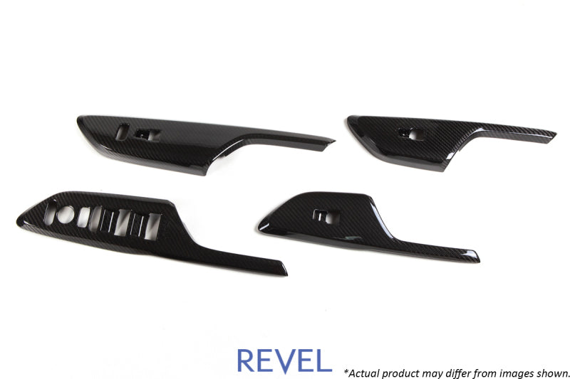 Revel GT Dry Carbon Window Switch Panels (FL/FR/RL/RR) 16-18 Honda Civic - 4 Pieces Revel Carbon Accessories AXOPROS