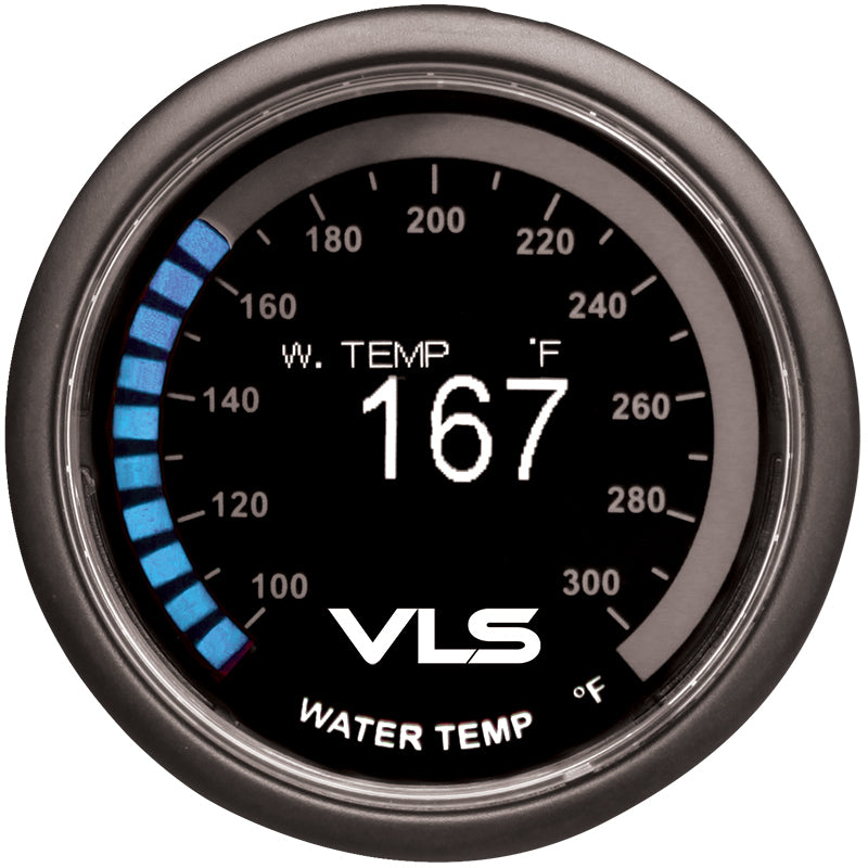 Revel VLS 52mm 100-300 Deg F Digital OLED Water Temperature Gauge Revel Gauges AXOPROS