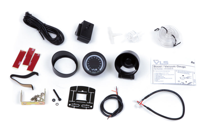 Revel VLS 52mm 30inHg-45PSI Digital OLED Boost Gauge Revel Gauges AXOPROS