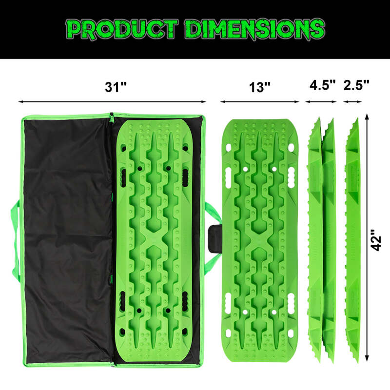 Rhino USA Recovery Traction Boards - Green (Pair) Rhino USA Recovery Boards AXOPROS