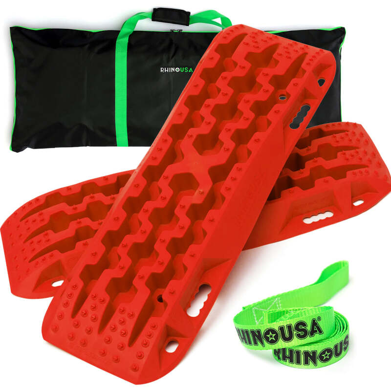 Rhino USA Recovery Traction Boards - Red (Pair) Rhino USA Recovery Boards AXOPROS