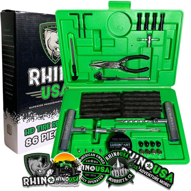 Rhino USA Tire Repair Plug Kit, 86 Pieces Rhino USA Tire Pressure Sensors  AXOPROS