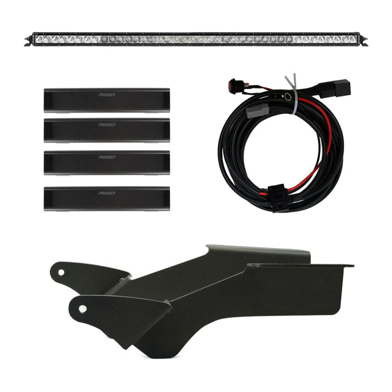 Rigid Industries 2021 Ford Bronco Roof Rack Light Kit (Incl. SR spot/flood Combo Bar) Rigid Industries Light Mounts AXOPROS