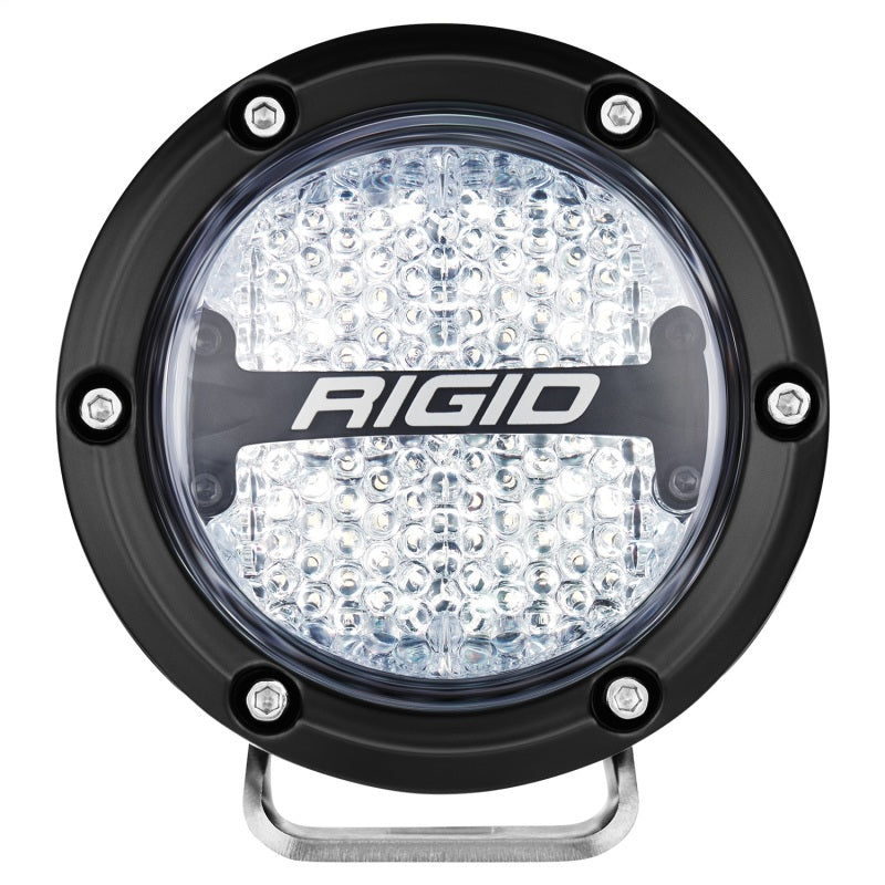 Rigid Industries 360-Series 4in LED Off-Road Diffused Beam - RGBW Backlight (Pair) Rigid Industries Light Bars & Cubes AXOPROS