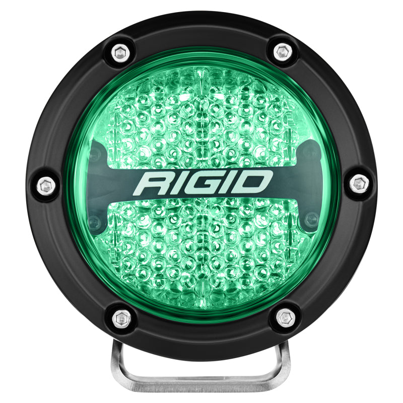 Rigid Industries 360-Series 4in LED Off-Road Diffused Beam - RGBW Backlight (Pair) Rigid Industries Light Bars & Cubes AXOPROS