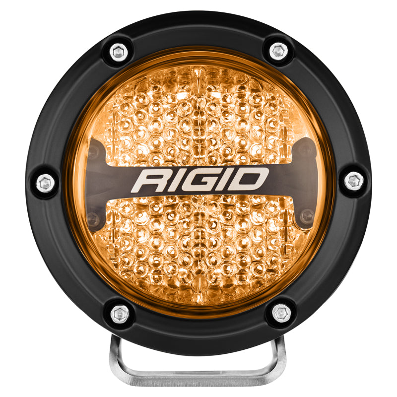 Rigid Industries 360-Series 4in LED Off-Road Diffused Beam - RGBW Backlight (Pair) Rigid Industries Light Bars & Cubes AXOPROS