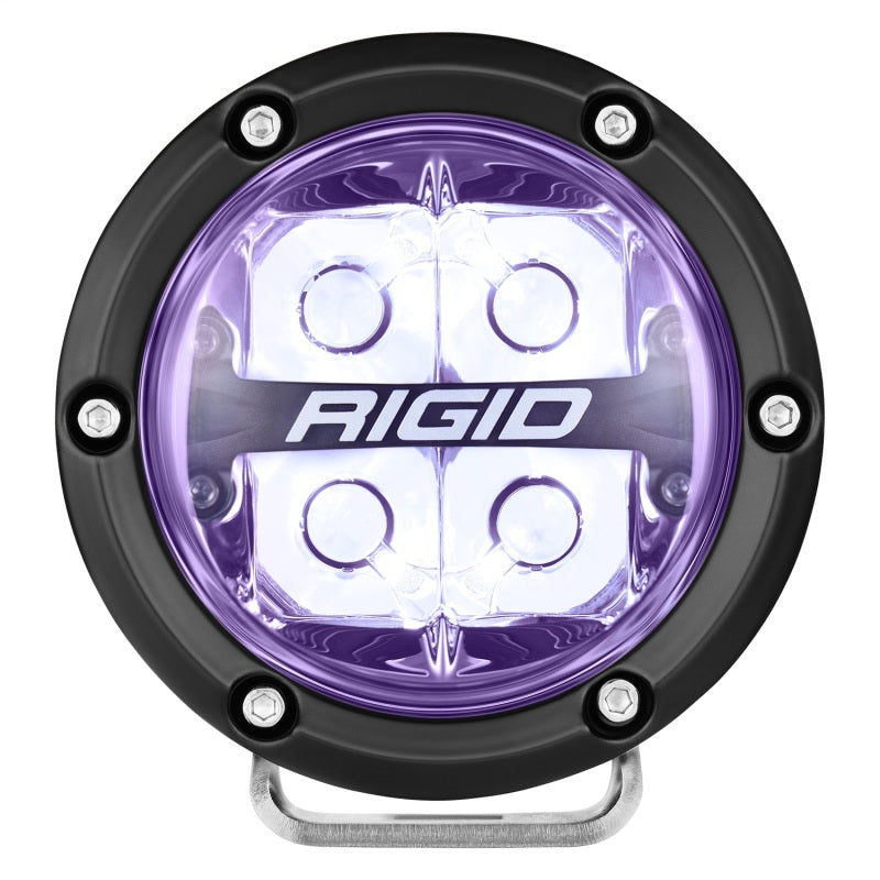 Rigid Industries 360-Series 4in LED Off-Road Spot Beam - RGBW (Pair) Rigid Industries Light Bars & Cubes AXOPROS