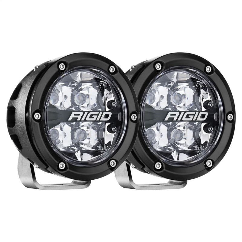 Rigid Industries 360-Series 4in LED Off-Road Spot Beam - RGBW (Pair) Rigid Industries Light Bars & Cubes AXOPROS