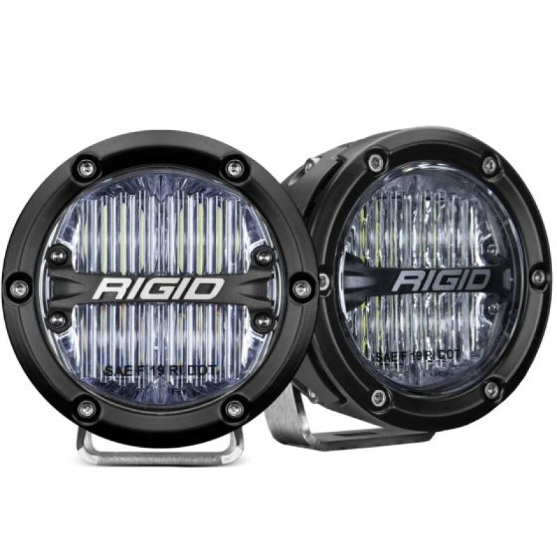 Rigid Industries 360-Series 4in LED SAE J583 Fog Light - White (Pair) Rigid Industries Light Bars & Cubes AXOPROS