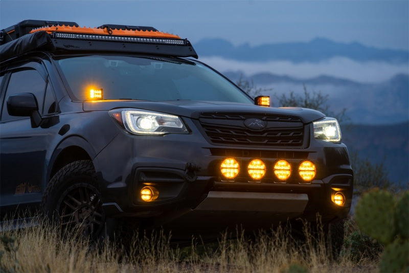 Rigid Industries 360-Series 6in SAE Fog w/ Amber PRO Lens - White (Pair) Rigid Industries Light Bars & Cubes AXOPROS