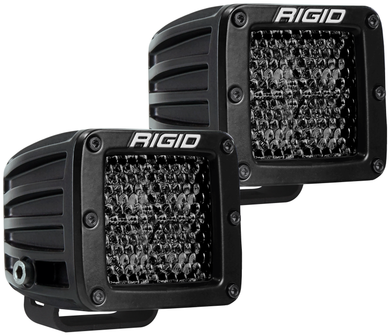Rigid Industries D Series PRO Midnight Edition - Spot - Diffused - Pair Rigid Industries Light Bars & Cubes AXOPROS