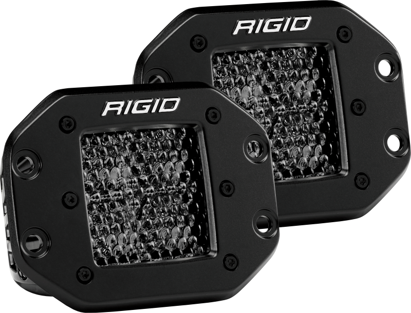 Rigid Industries D Series PRO Midnight Edition - Spot - Diffused - Pair Rigid Industries Light Bars & Cubes AXOPROS