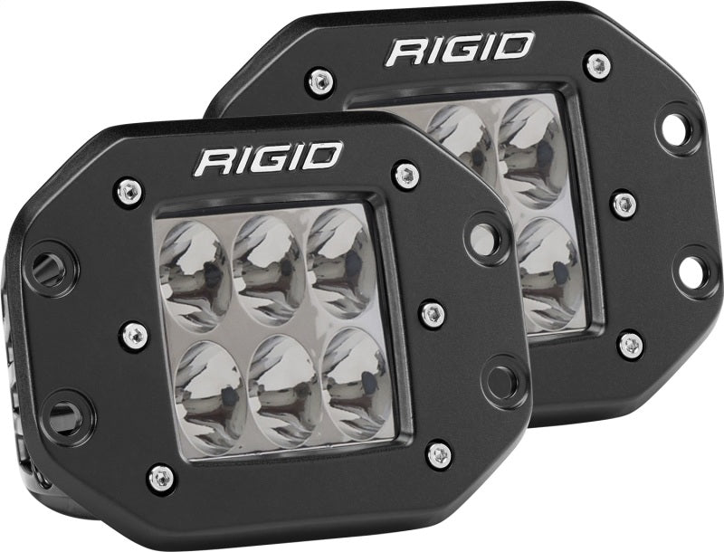 Rigid Industries D2 - Flush Mount - Driving Pair Rigid Industries Light Bars & Cubes AXOPROS