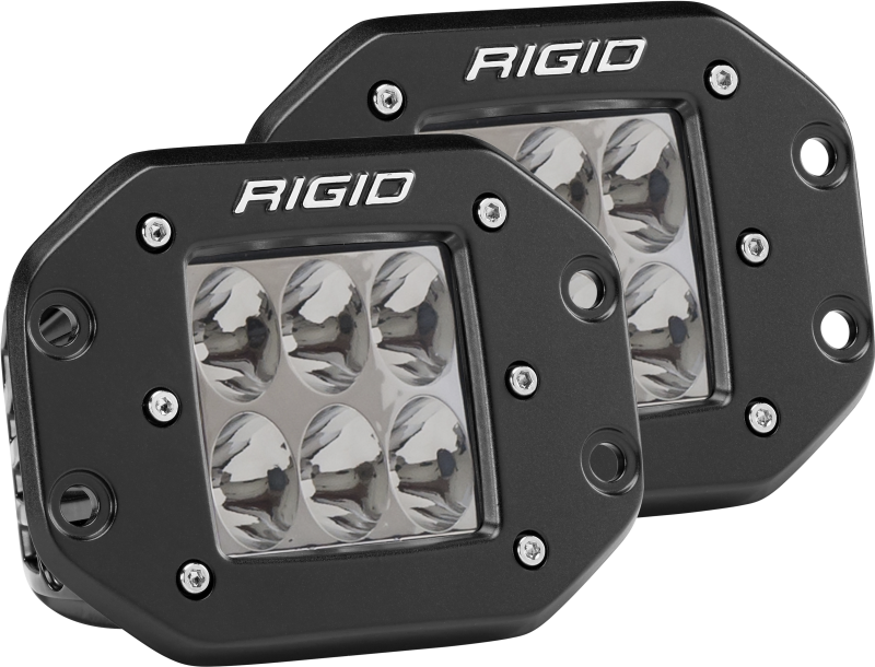 Rigid Industries D2 - Flush Mount - Driving Pair Rigid Industries Light Bars & Cubes AXOPROS