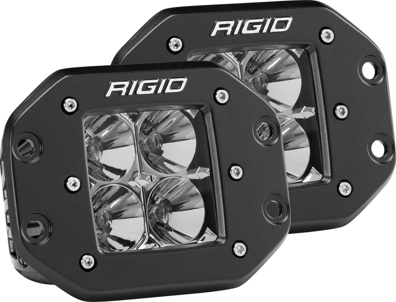 Rigid Industries Dually - Flush Mount - Flood - Set of 2 Rigid Industries Light Bars & Cubes AXOPROS