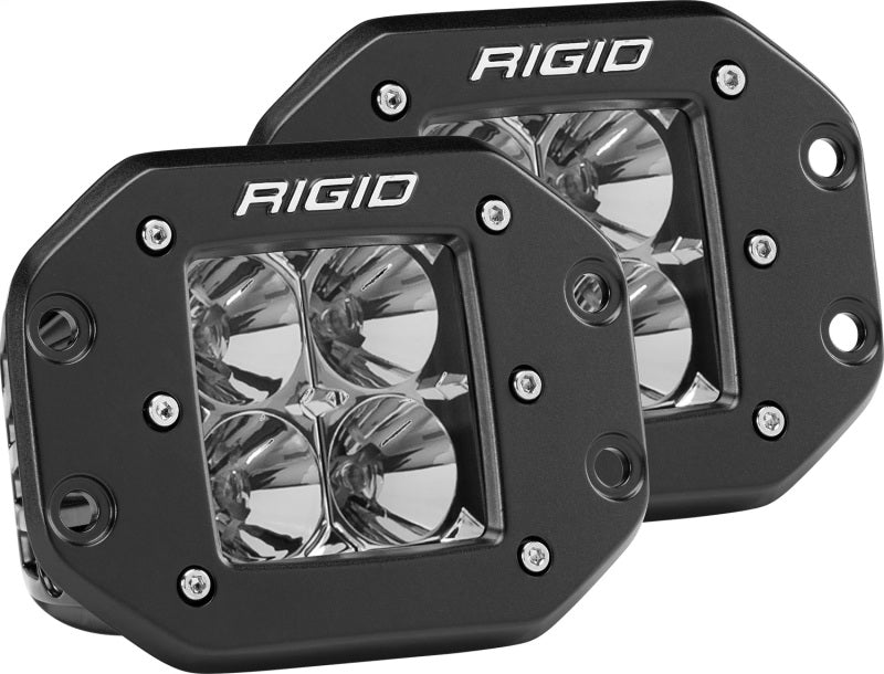 Rigid Industries Dually - Flush Mount - Flood - Set of 2 Rigid Industries Light Bars & Cubes AXOPROS