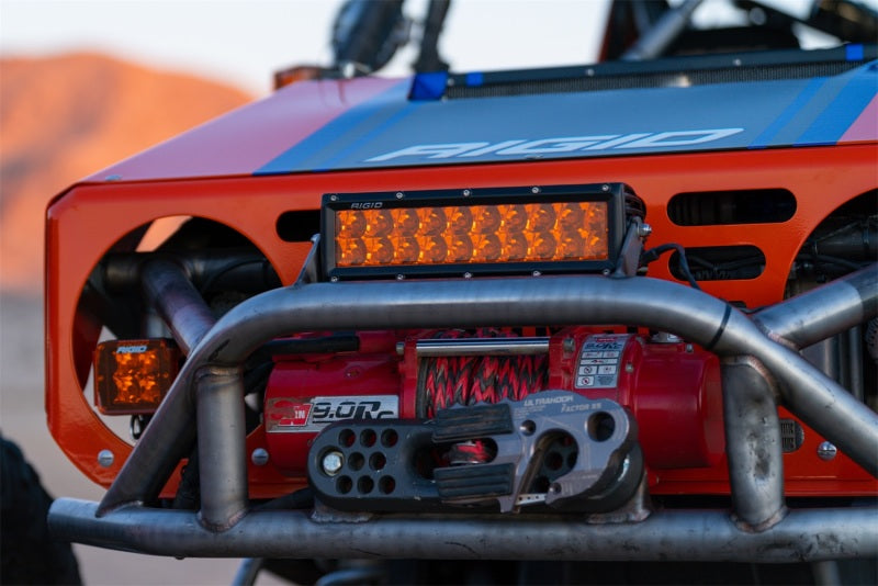 Rigid Industries E-Series 10in. Spot w/ Amber PRO Lens Rigid Industries Light Bars & Cubes AXOPROS