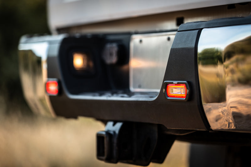 Rigid Industries SR-L Series Surface Mount LED Spreader Pair w/ Red Halo - Universal Rigid Industries Light Bars & Cubes AXOPROS