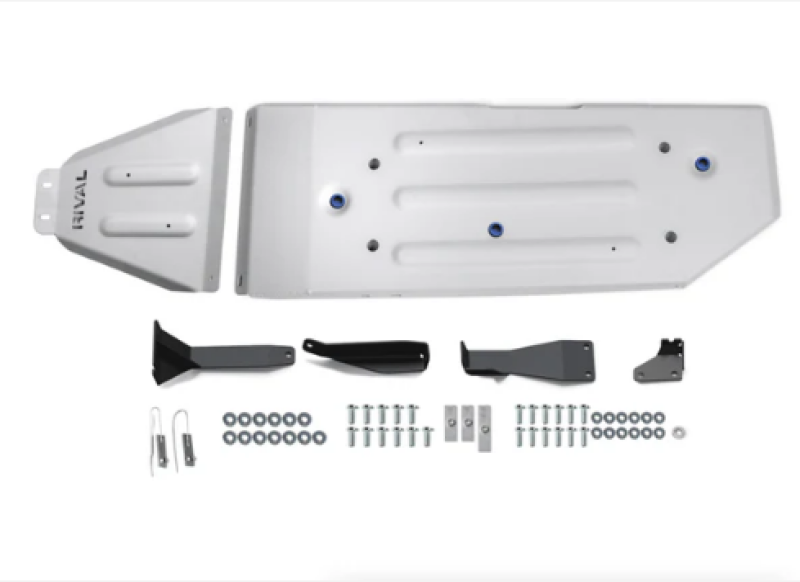 Rival 2016-2023 Toyota Tacoma 3Gen Aluminum Gas Tank Skid Plate Rival 4x4 Skid Plates AXOPROS