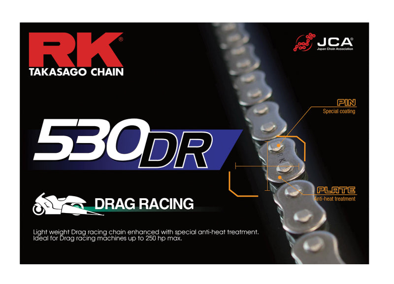 RK Chain 530DR-150 - Natural RK Chain Chains AXOPROS