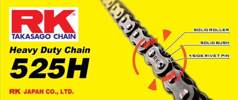 RK Chain RK-M 525H-120L - Natural RK Chain Chains AXOPROS