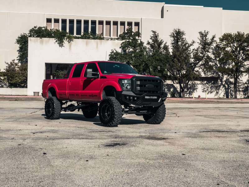 Road Armor 11-16 Ford F-250 SPARTAN Front Bumper Bolt-On Pre-Runner Guard - Tex Blk Road Armor Bumpers - Steel AXOPROS