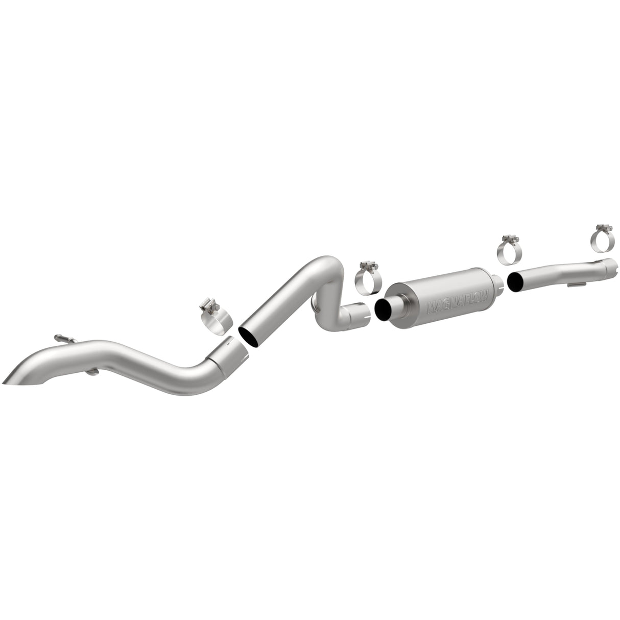 Rock Crawler Series Stainless Cat-Back System MagnaFlow Exhaust Products Exhaust System Kit AXOPROS