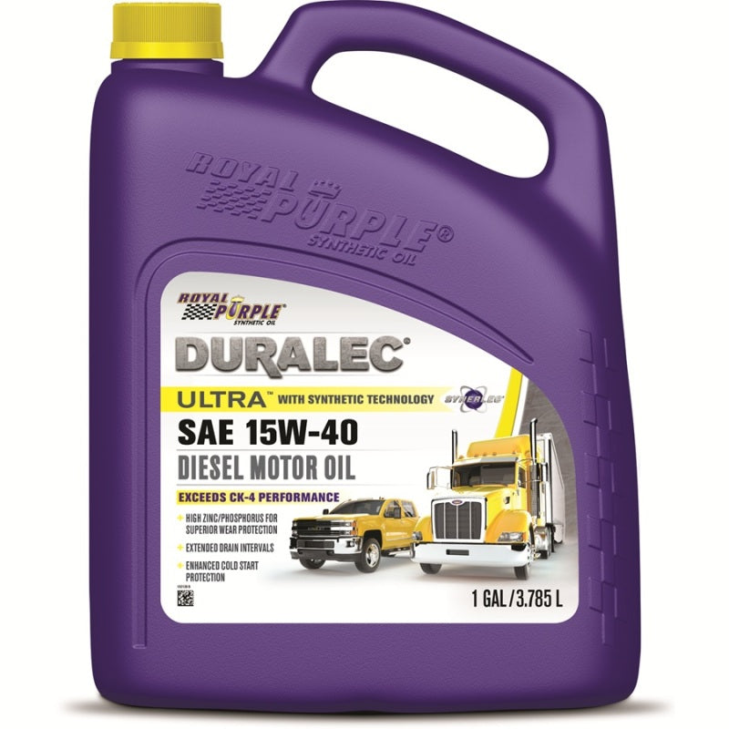 Royal Purple Duralec Ultra Diesel 15W-40 CK-4 Motor Oil - 1 Gallon Royal Purple Motor Oils AXOPROS