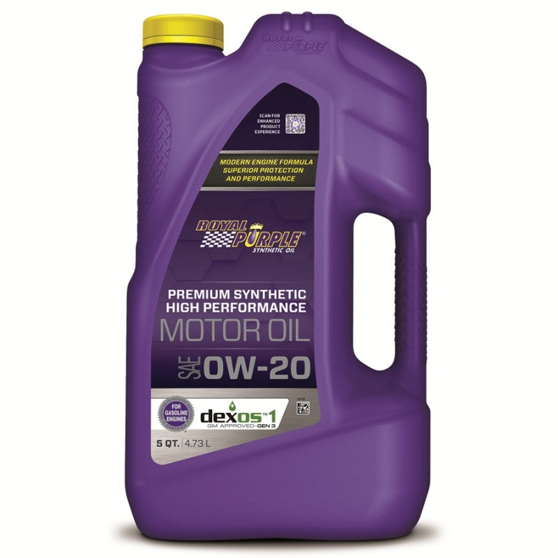 Royal Purple Premium Synthetic High Performance Multi-Grade 0W-20 Motor Oil - 5 Quart Royal Purple Motor Oils AXOPROS