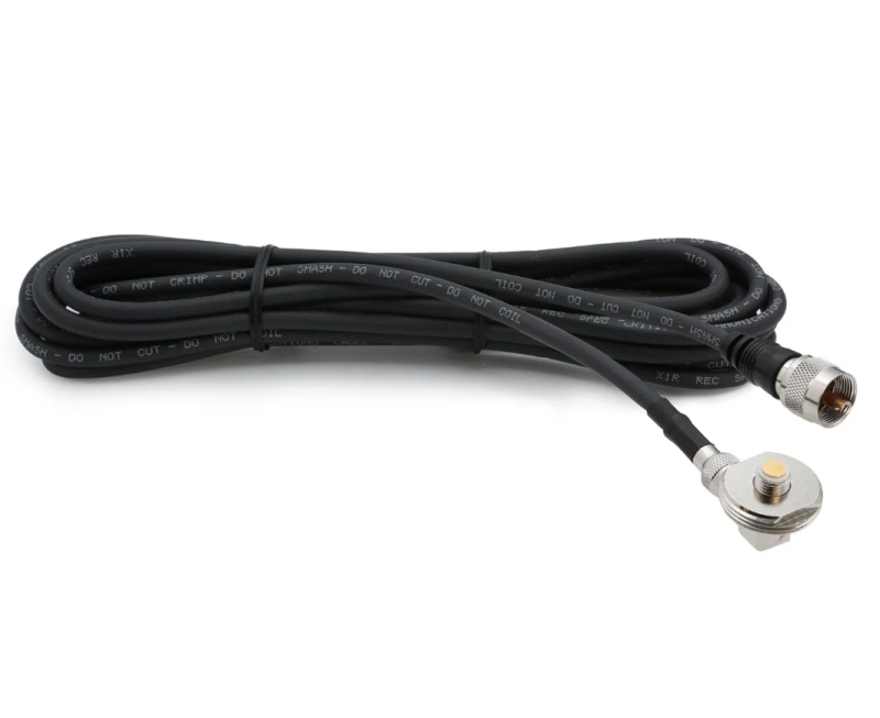 Rugged Radios 15 Ft Antenna Cable with Removable Mini 3/8 NMO Bulkhead Mount Rugged Radios Wiring Connectors AXOPROS