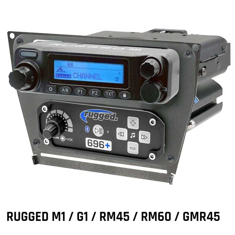 Rugged Radios Polaris RZR PRO XP/Turbo R/PRO R Dash Mount - Rugged M1/G1/RM45/RM60/GMR45 Rugged Radios Audio AXOPROS
