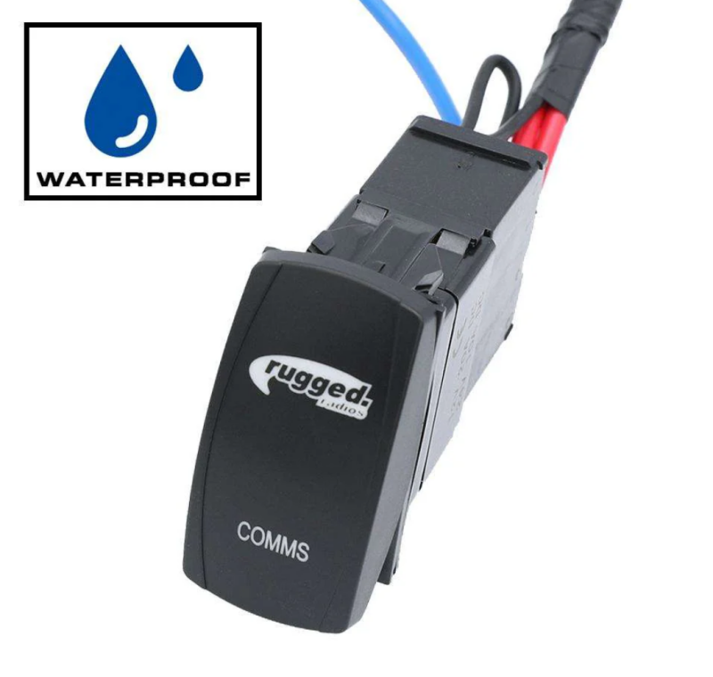 Rugged Radios Rocker Power Switch for Waterproof Mobile Radios and Rugged Intercoms Rugged Radios Audio AXOPROS