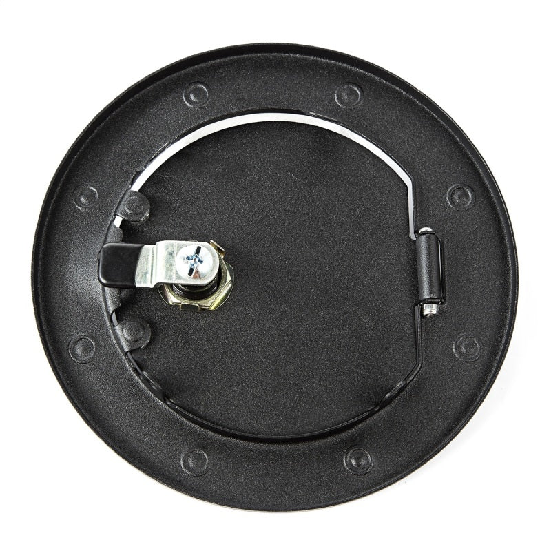 Rugged Ridge 07-18 Jeep Wrangler JK Textured Black Locking Gas Cap Door Rugged Ridge Fuel Caps AXOPROS