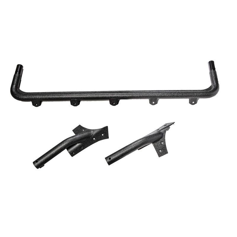 Rugged Ridge 07-18 Jeep Wrangler JK Textured Black Windshield Mount Light Bar Rugged Ridge Light Mounts AXOPROS