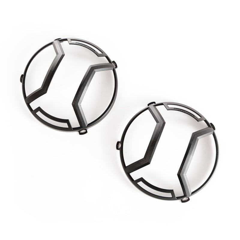 Rugged Ridge 07-18 Jeep Wrangler JK/JKU Textured Black Elite Headlight Euro Guards Rugged Ridge Light Covers and Guards AXOPROS