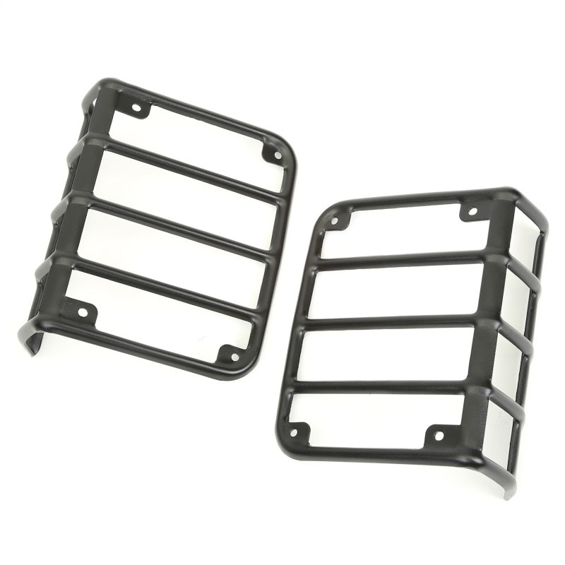 Rugged Ridge 07-18 Jeep Wrangler Textured Black Tail Light Euro Guards Rugged Ridge Light Covers and Guards AXOPROS