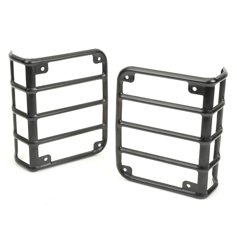 Rugged Ridge 07-18 Jeep Wrangler Textured Black Tail Light Euro Guards Rugged Ridge Light Covers and Guards AXOPROS